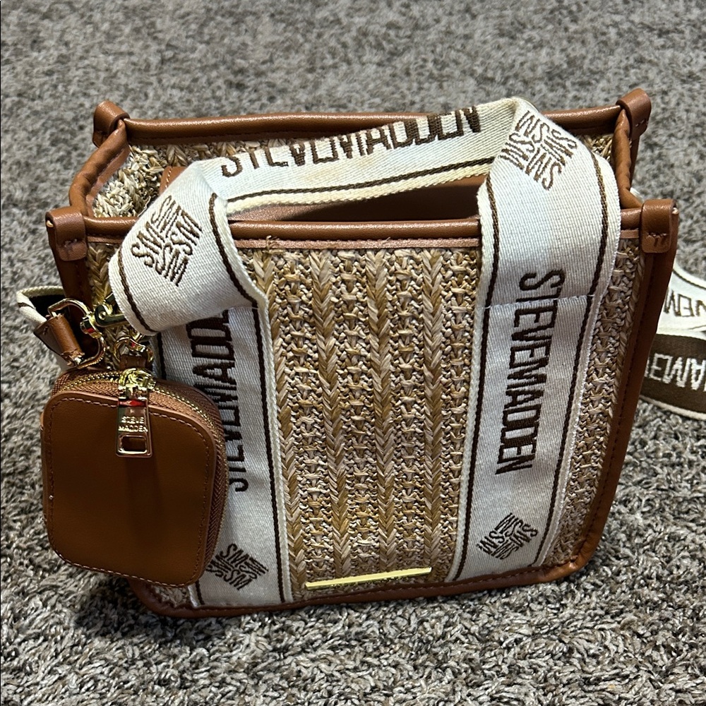 Steve Madden Woven  Messenger Bag